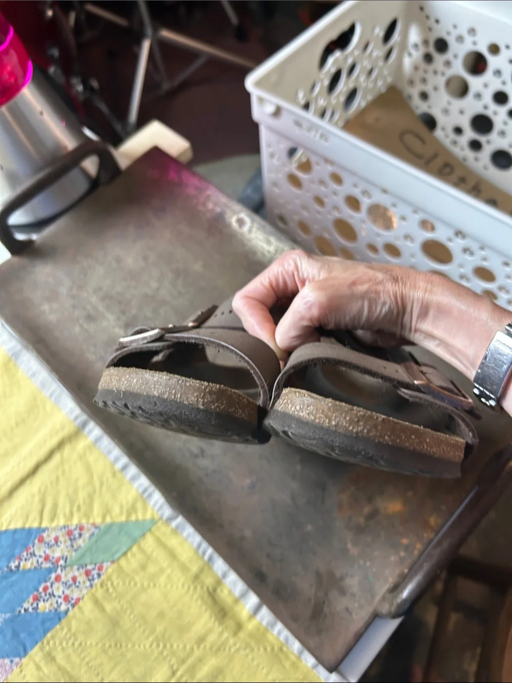 Birkenstocks Arizona with Brown Leather in Youth size 34